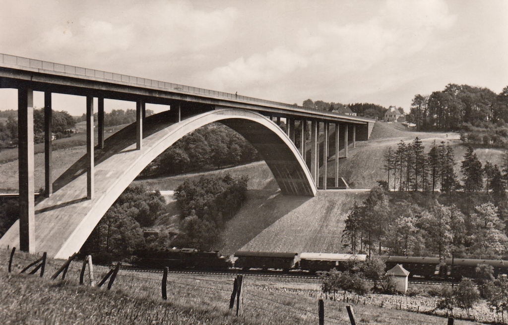 Ansichtskarte Wuppertal Blombach Talbrücke