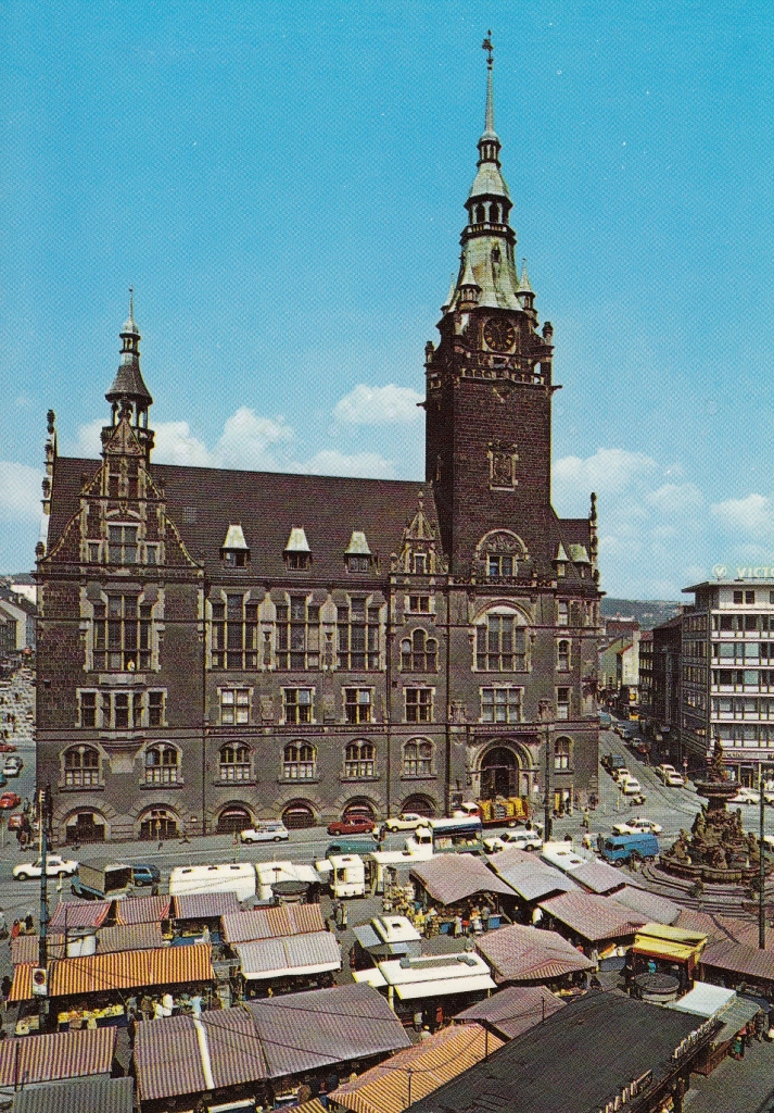 Ansichtskarte Wuppertal Elberfeld Rathaus