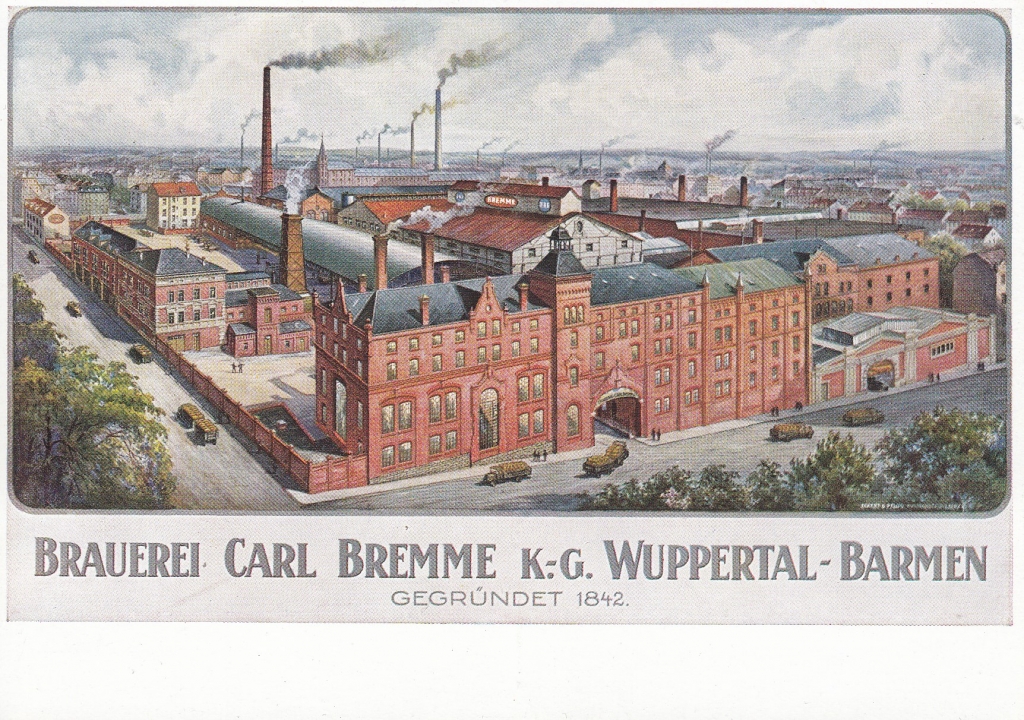 Brauerei Carl Bremme K.-G Wuppertal-Barmengegründet 1842